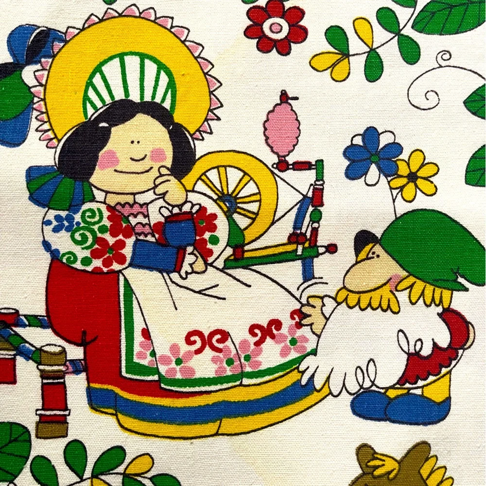 Storybook Printed Cotton Fabric #1 - Picture 3 of 8